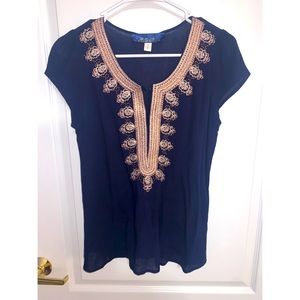 Navy blue blouse
